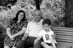 1980 год. Игорь Павлович Туторский с дочерью Инной и внуком Максимом