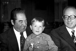 80-летие Е. П. Славского. Георгий Семенович Афонин, Павел Славский, Николай Иванович Чесноков