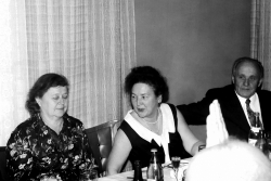 80-летие Славского, 1978 г.  Любовь Николаевна Тимощенко, Лидия Андреевна и Федор Игнатьевич Дмитруки